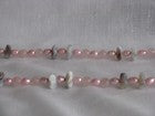Pink Freshwater Pearls & Botswana Agate String Necklace