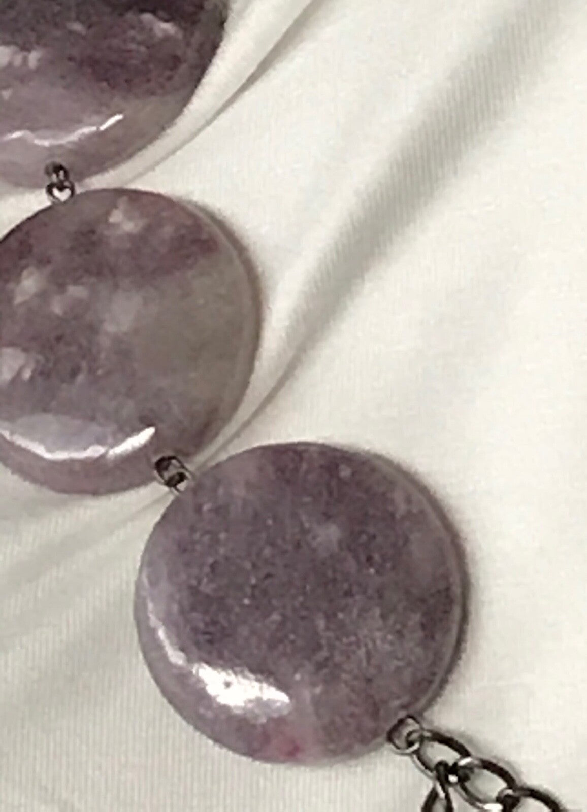 Lilac Jasper Chain Necklace