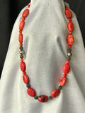 Orange Howlite Necklace