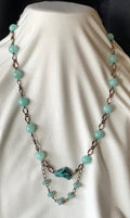 Mint Jade & Turquoise on Chain Necklace