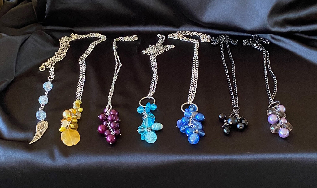 Bunch Chain Necklaces: 7 Different Colours! For Winter Jumpers.
