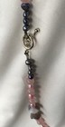 Pink Freshwater Pearls & Botswana Agate String Necklace