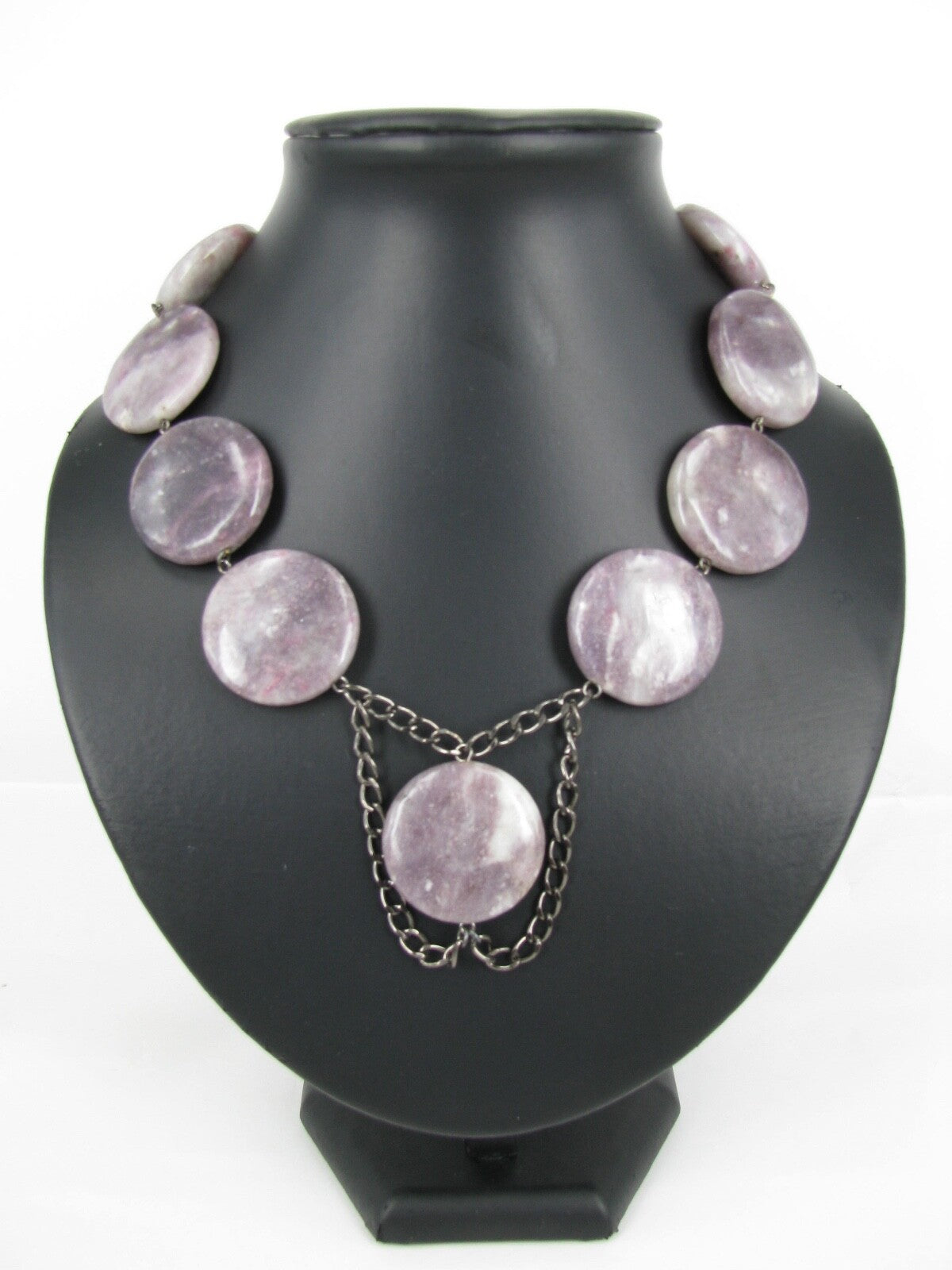 Lilac Jasper Chain Necklace