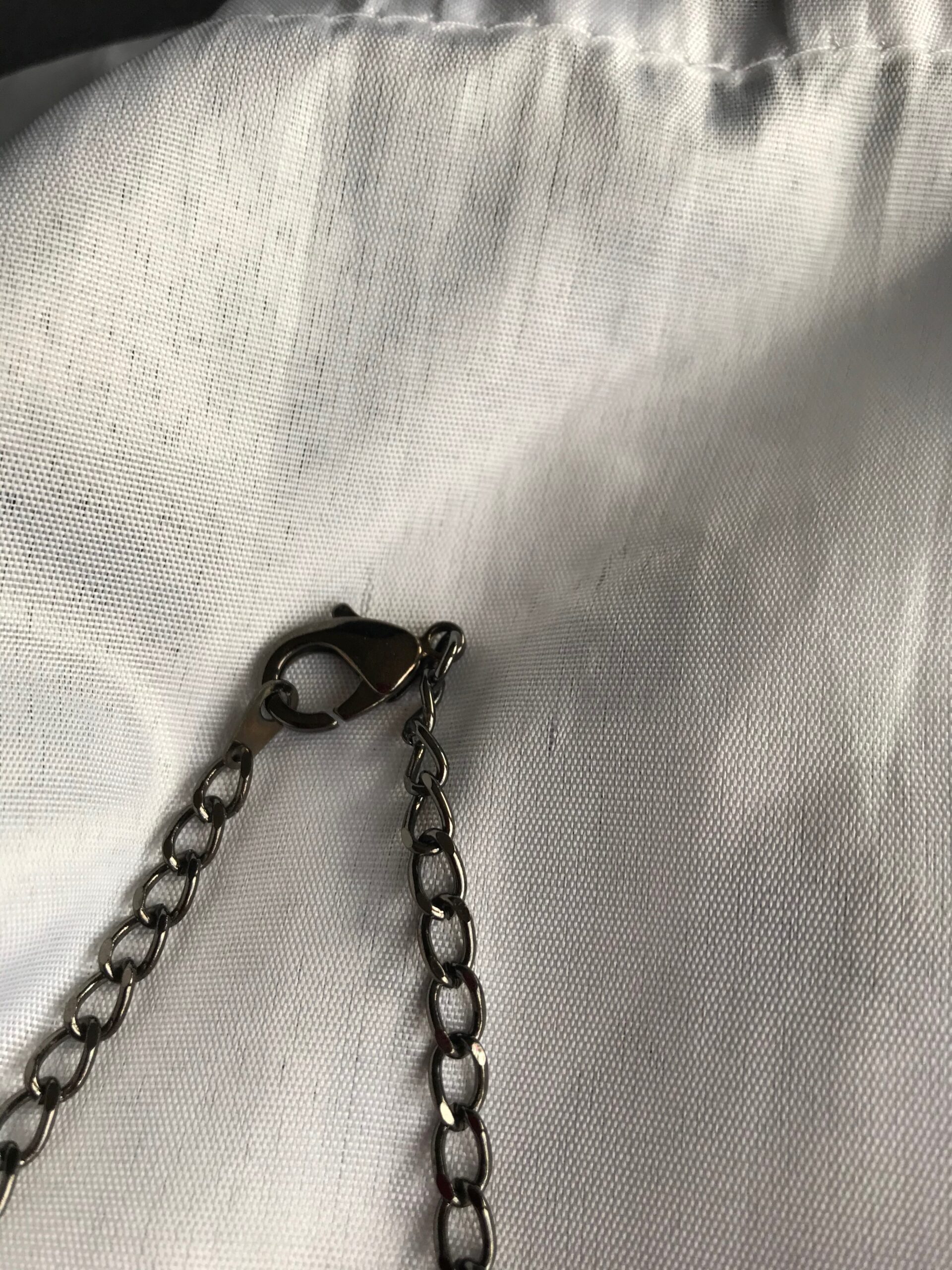 Melon Coloued Jade Coin Necklace-2