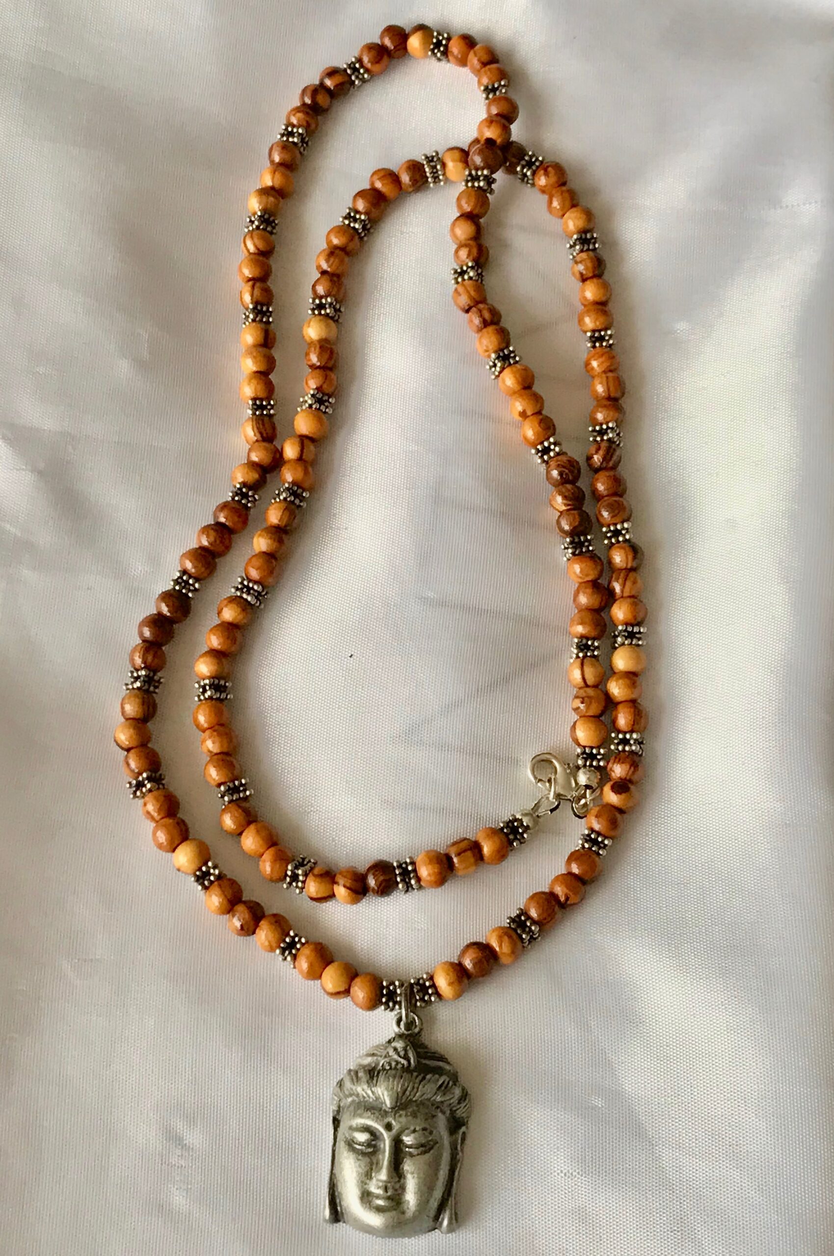 Wooden Beads with Budha Pendant