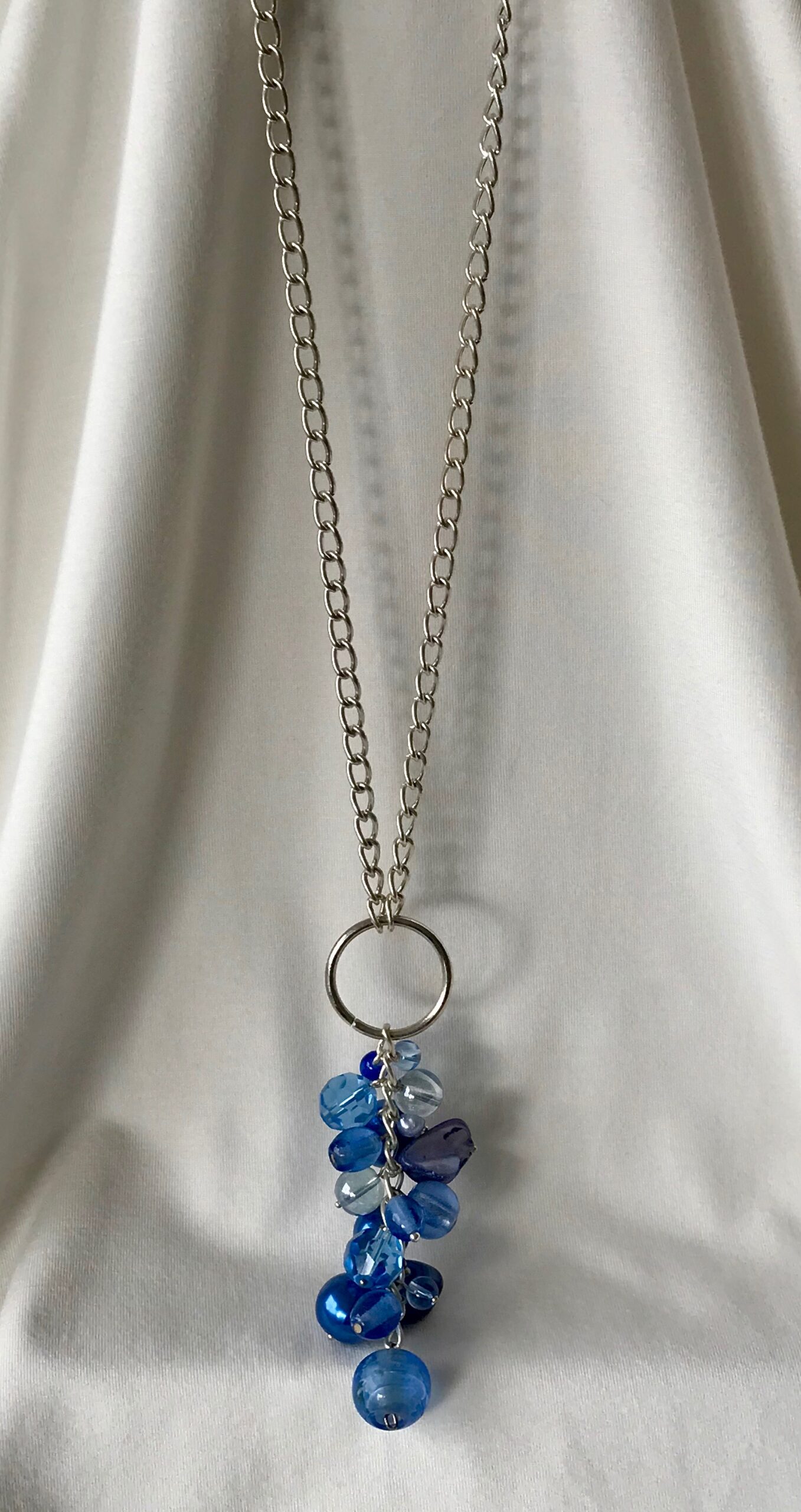 Royal Blue Assorted Glass Bunch Chain