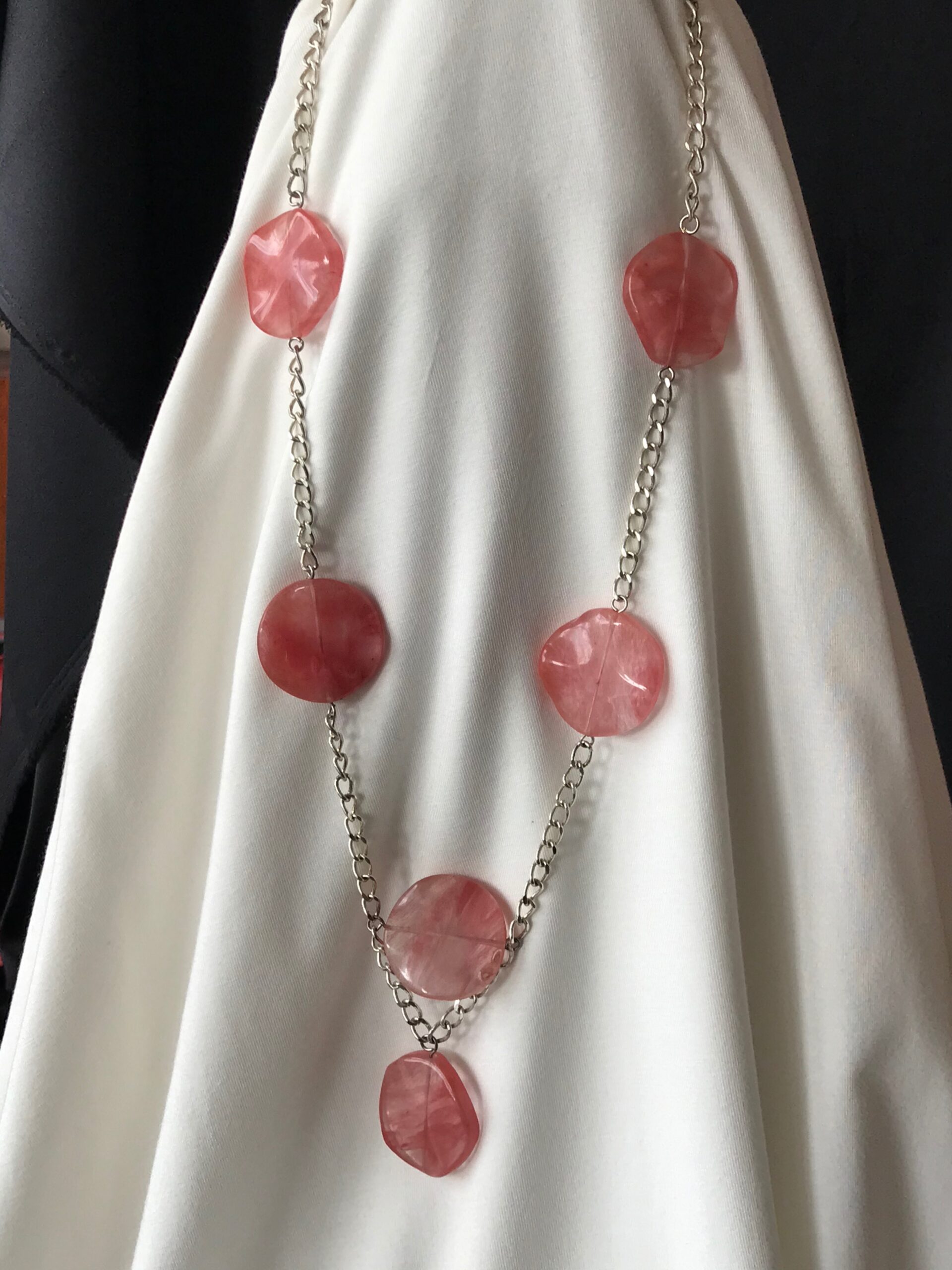 Cherry Wave Quartz Wave Chain Necklace