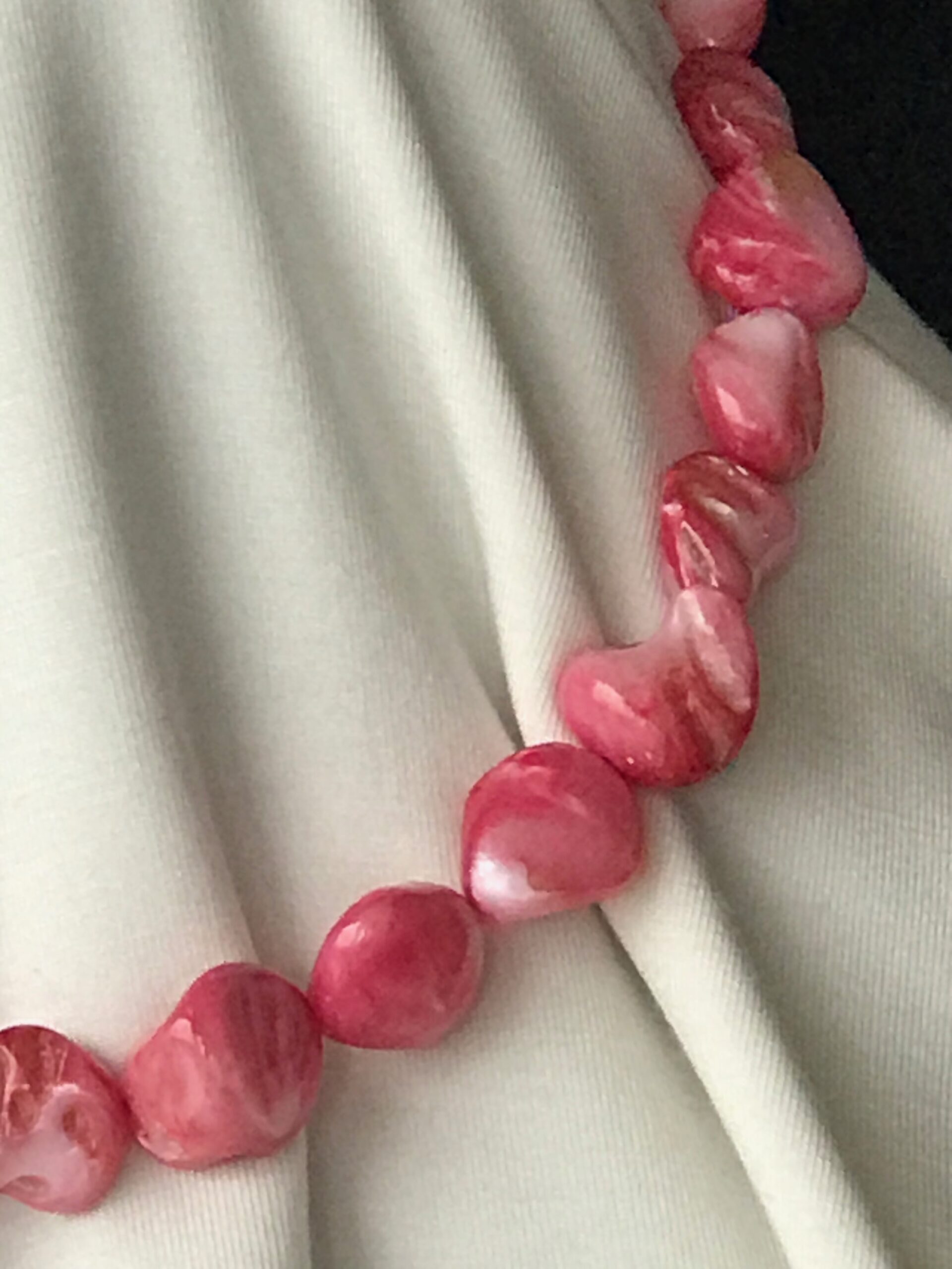 Very Pink Tumbled Keshi Freshwater Pearls