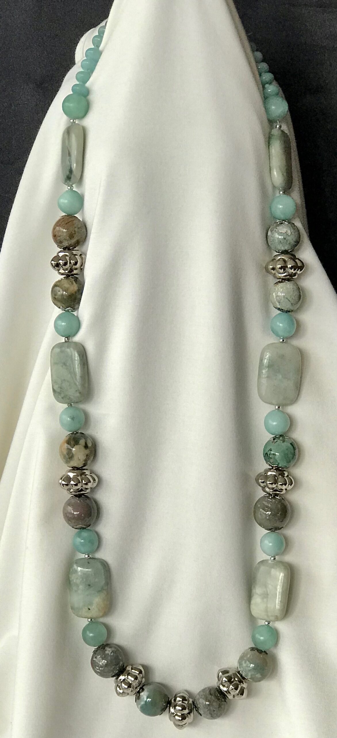 Amazonite & Green Jasper Necklace